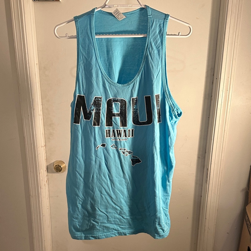 Maui Hawaii Men's Blue Tank Top